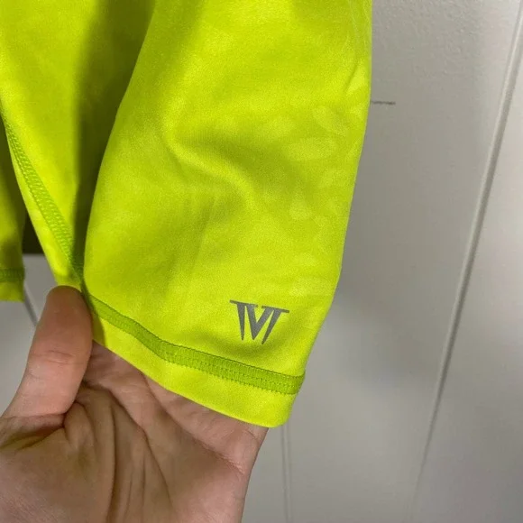 NWT IVL COLLECTIVE  High Waist Hydrasculpt Bike Shorts Neon Lime Womens 6 - Picture 3 of 9